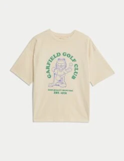 Pure Cotton Garfield™ Golf T-Shirt (6-16 Yrs) 18 Pure Cotton Garfield™ Golf T-Shirt (6-16 Yrs) -Marksandspencer Sale Store Pure Cotton Garfield Golf T Shirt 6 16 Yrs 1 1