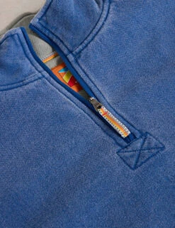 WHITE STUFF Pure Cotton Graphic Half Zip Sweatshirt -Marksandspencer Sale Store Pure Cotton Graphic Half Zip Sweatshirt 6