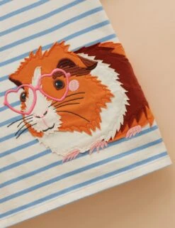 Joules Pure Cotton Guinea Pig T-Shirt (1-9 Yrs) -Marksandspencer Sale Store Pure Cotton Guinea Pig T Shirt 1 9 Yrs 1 2