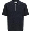 Only & Sons Pure Cotton Half Zip Polo Shirt -Marksandspencer Sale Store Pure Cotton Half Zip Polo Shirt