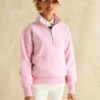 Joules Pure Cotton Half Zip Sweatshirt -Marksandspencer Sale Store Pure Cotton Half Zip Sweatshirt