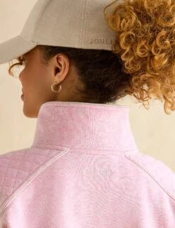 Joules Pure Cotton Half Zip Sweatshirt -Marksandspencer Sale Store Pure Cotton Half Zip Sweatshirt 6