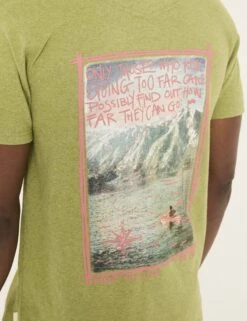 Pure Cotton Kayak Graphic T-Shirt -Marksandspencer Sale Store Pure Cotton Kayak Graphic T Shirt 4