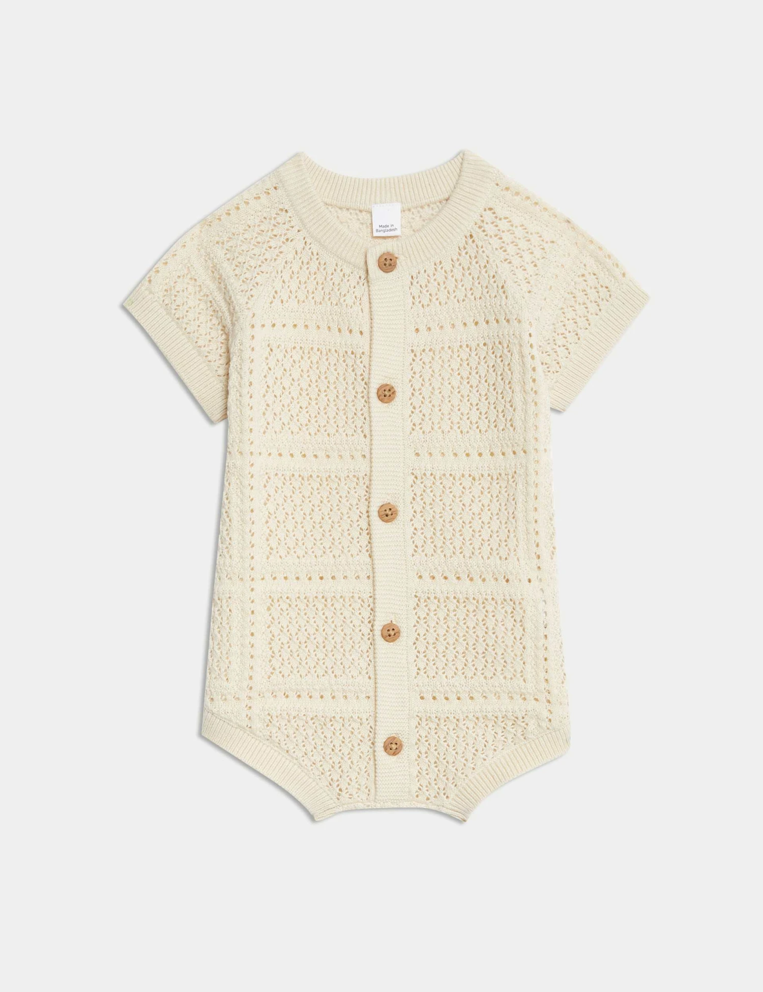 Pure Cotton Knitted Romper (0-3 Yrs) 1 Pure Cotton Knitted Romper (0-3 Yrs)