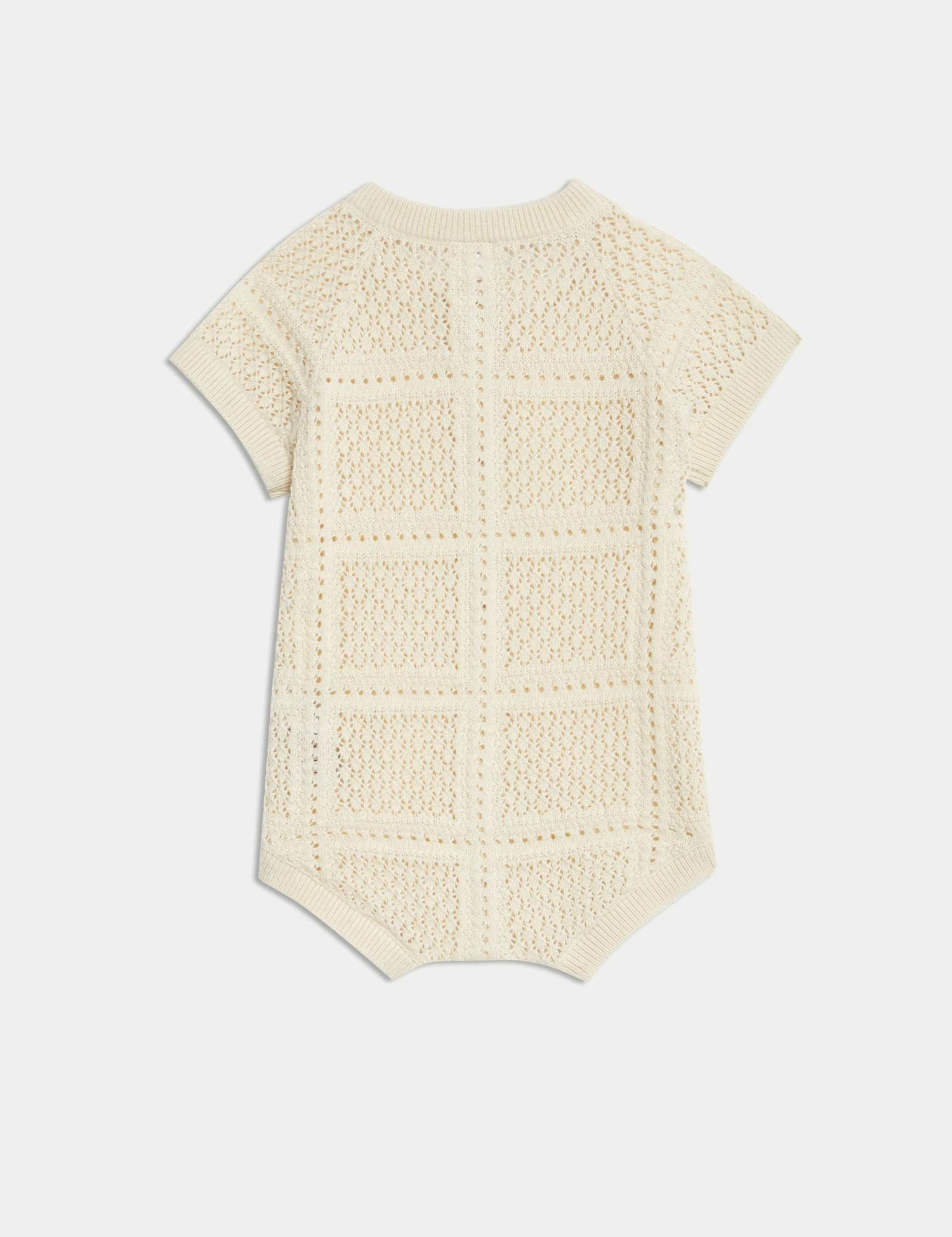 Pure Cotton Knitted Romper (0-3 Yrs) 2 Pure Cotton Knitted Romper (0-3 Yrs) - Image 2