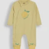 Pure Cotton Lemon Applique Zip Sleepsuit (0-12 Mths) -Marksandspencer Sale Store Pure Cotton Lemon Applique Zip Sleepsuit 0 12 Mths