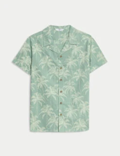 Pure Cotton Palm Print Shirt (2-16 Yrs)