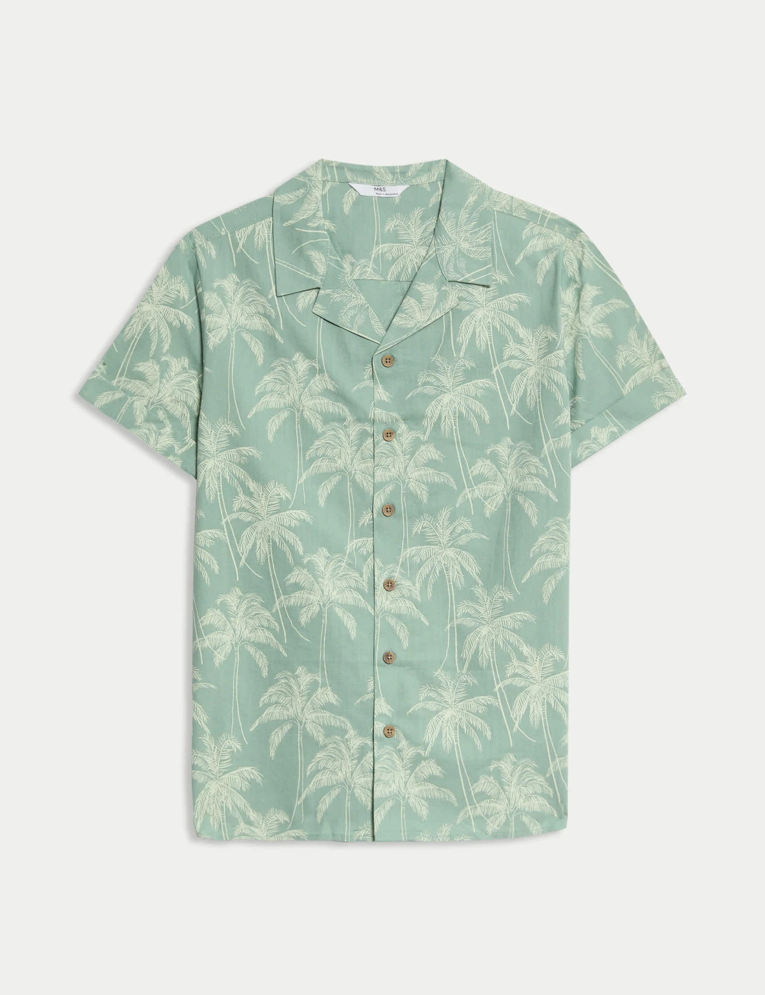 Pure Cotton Palm Print Shirt (2-16 Yrs) 1 Pure Cotton Palm Print Shirt (2-16 Yrs)