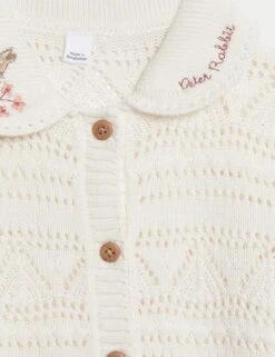 Pure Cotton Peter Rabbit™ Cardigan (0-3 Yrs) -Marksandspencer Sale Store Pure Cotton Peter Rabbit Cardigan 0 3 Yrs 1 2