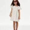 Pure Cotton Polka Dot Dress (2-8 Yrs)