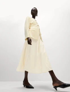 Pure Cotton Poplin A-line Skirt