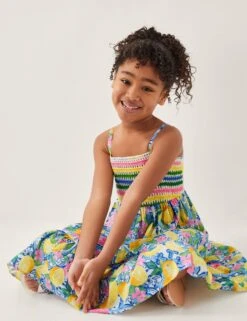 MONSOON Pure Cotton Printed Dress (3-15 Yrs)