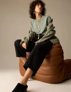 Pure Cotton Sleeveless Sweatshirt -Marksandspencer Sale Store Pure Cotton Sleeveless Sweatshirt 3