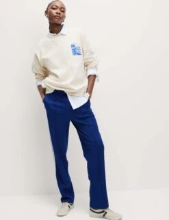 Pure Cotton Slogan Relaxed Sweatshirt -Marksandspencer Sale Store Pure Cotton Slogan Relaxed Sweatshirt 2