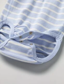 Pure Cotton Striped Bodysuit (1-24 Mths) -Marksandspencer Sale Store Pure Cotton Striped Bodysuit 1 24 Mths 1 3