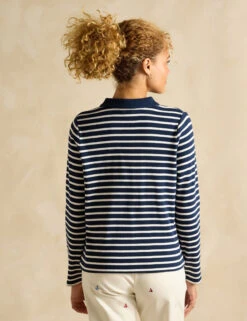 Joules Pure Cotton Striped Collared Cardigan -Marksandspencer Sale Store Pure Cotton Striped Collared Cardigan 2
