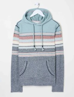 Pure Cotton Striped Hoodie -Marksandspencer Sale Store Pure Cotton Striped Hoodie 1