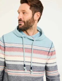 Pure Cotton Striped Hoodie -Marksandspencer Sale Store Pure Cotton Striped Hoodie 3