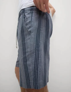 Pure Cotton Striped Loungewear Shorts -Marksandspencer Sale Store Pure Cotton Striped Loungewear Shorts 3