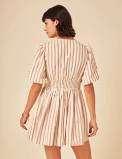 Pure Cotton Striped Mini Smock Dress -Marksandspencer Sale Store Pure Cotton Striped Mini Smock Dress 2