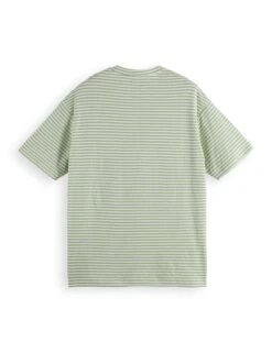 Scotch & Soda Pure Cotton Striped Pocket Logo T-Shirt -Marksandspencer Sale Store Pure Cotton Striped Pocket Logo T Shirt 5