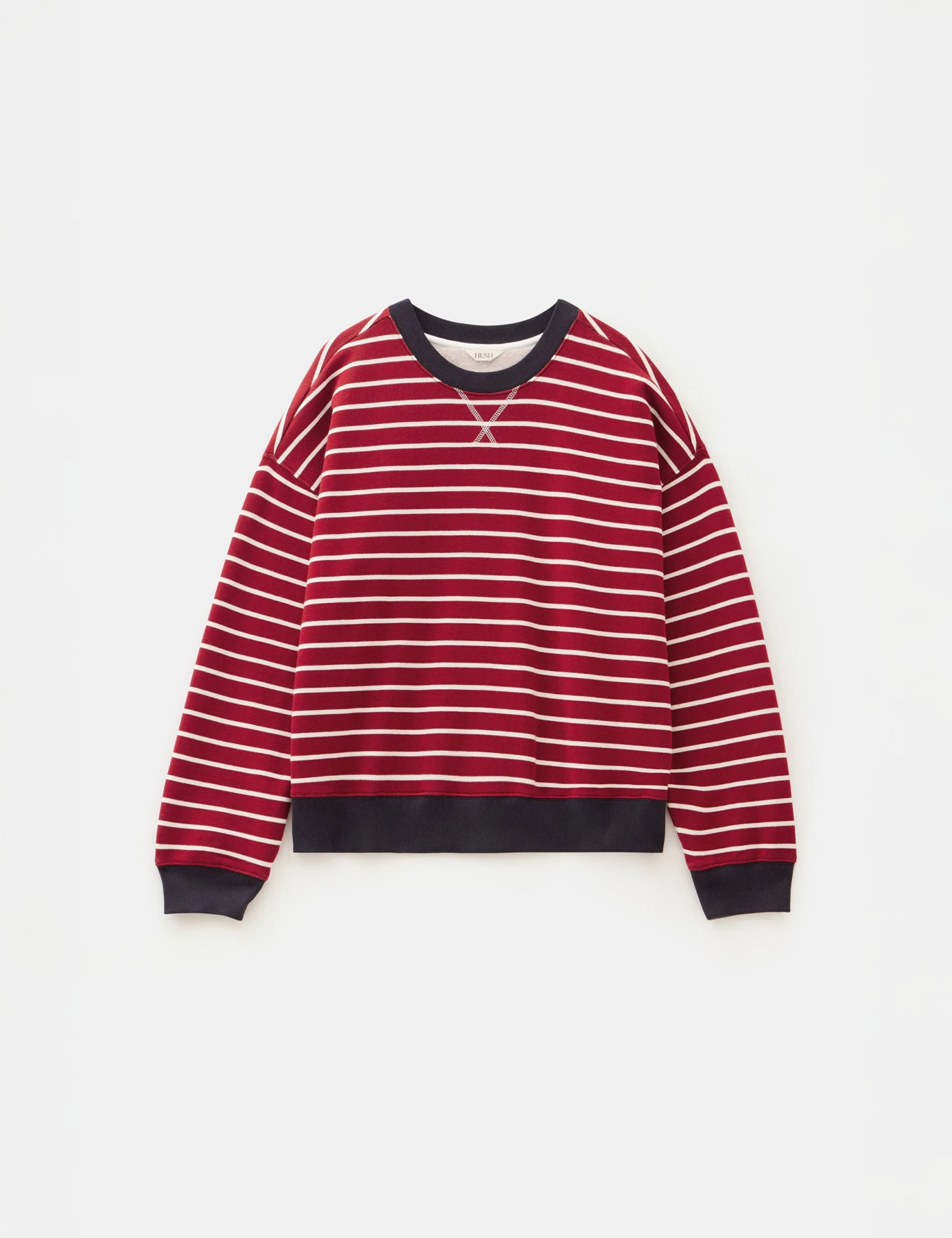 Pure Cotton Striped Sweatshirt 2 Pure Cotton Striped Sweatshirt - Image 2