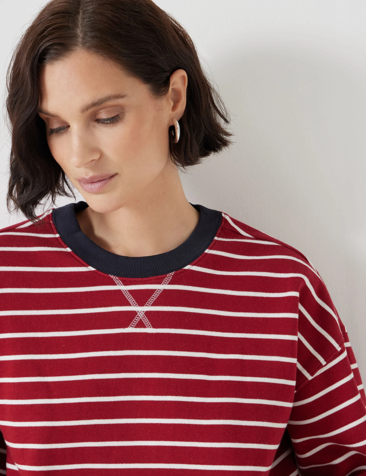 Pure Cotton Striped Sweatshirt 3 Pure Cotton Striped Sweatshirt - Image 3