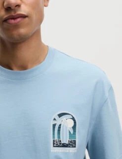 Pure Cotton Surfboard Graphic T-Shirt -Marksandspencer Sale Store Pure Cotton Surfboard Graphic T Shirt 4