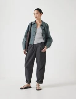 Pure Cotton Tapered Trousers 12 Pure Cotton Tapered Trousers -Marksandspencer Sale Store Pure Cotton Tapered Trousers 2