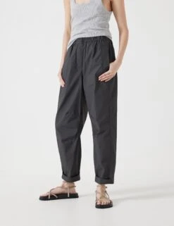 Pure Cotton Tapered Trousers