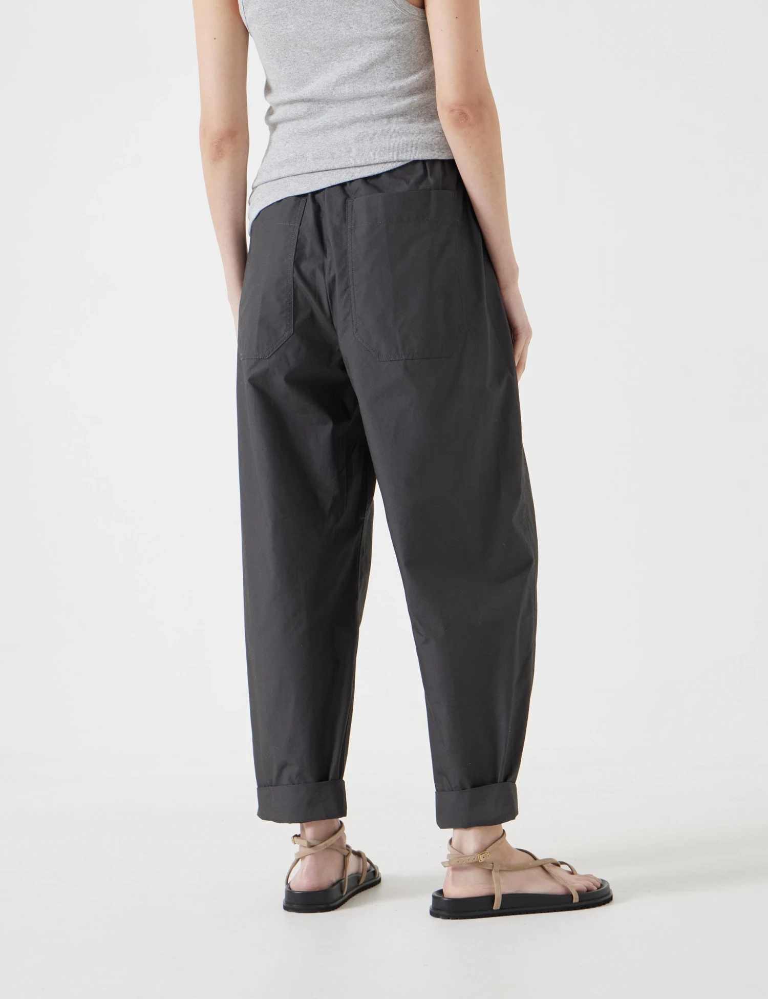 Pure Cotton Tapered Trousers 4 Pure Cotton Tapered Trousers - Image 4