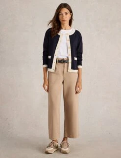 WHITE STUFF Pure Cotton Textured Cardigan -Marksandspencer Sale Store Pure Cotton Textured Cardigan 2