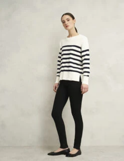 Pure Cotton Textured Striped Jumper -Marksandspencer Sale Store Pure Cotton Textured Striped Jumper 4