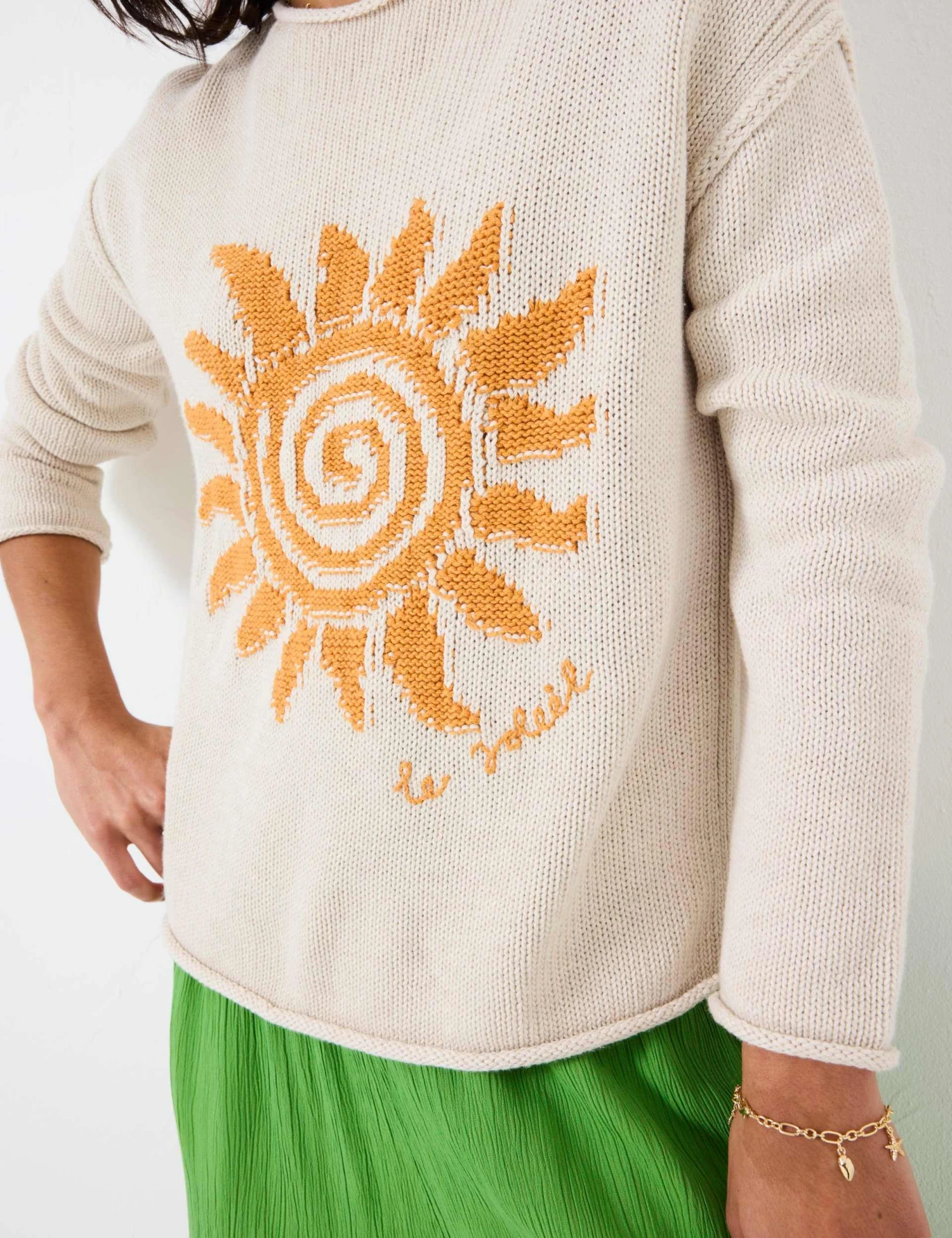 Pure Cotton Textured Sun Jumper 4 Pure Cotton Textured Sun Jumper - Image 4