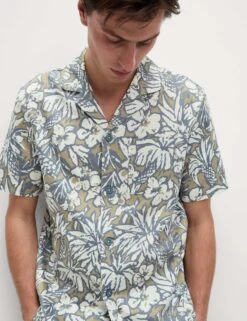 Pure Cotton Tropical Print Pyjama Set -Marksandspencer Sale Store Pure Cotton Tropical Print Pyjama Set 3