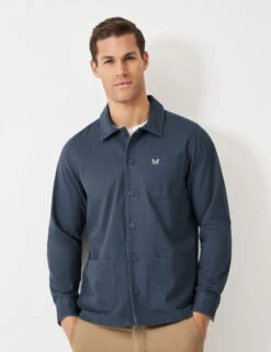 Pure Cotton Twill Overshirt