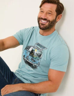 Pure Cotton VW Graphic T-Shirt -Marksandspencer Sale Store Pure Cotton VW Graphic T Shirt 3