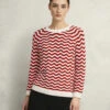 Pure Cotton Wavy Striped Jumper -Marksandspencer Sale Store Pure Cotton Wavy Striped Jumper