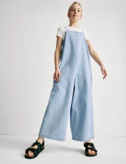 Pure Cotton Wide Leg Jumpsuit (6-16 Yrs)