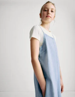 Pure Cotton Wide Leg Jumpsuit (6-16 Yrs) -Marksandspencer Sale Store Pure Cotton Wide Leg Jumpsuit 6 16 Yrs 1 2