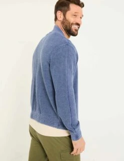 Pure Cotton Zip Up Knitted Bomber -Marksandspencer Sale Store Pure Cotton Zip Up Knitted Bomber 3