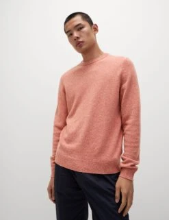 Pure Extra Fine Lambswool Crew Neck Jumper -Marksandspencer Sale Store Pure Extra Fine Lambswool Crew Neck Jumper 4