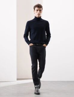 Pure Extra Fine Merino Wool Roll Neck Jumper -Marksandspencer Sale Store Pure Extra Fine Merino Wool Roll Neck Jumper 4