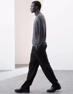 Pure Extra Fine Merino Wool Zip Up Jumper -Marksandspencer Sale Store Pure Extra Fine Merino Wool Zip Up Jumper 2