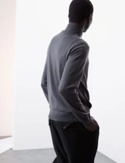 Pure Extra Fine Merino Wool Zip Up Jumper -Marksandspencer Sale Store Pure Extra Fine Merino Wool Zip Up Jumper 5