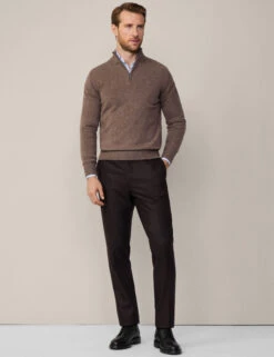 Hackett Pure Lambswool Textured Half Zip Jumper -Marksandspencer Sale Store Pure Lambswool Textured Half Zip Jumper 6
