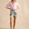 Joules Pure Linen Floral Shorts -Marksandspencer Sale Store Pure Linen Floral Shorts