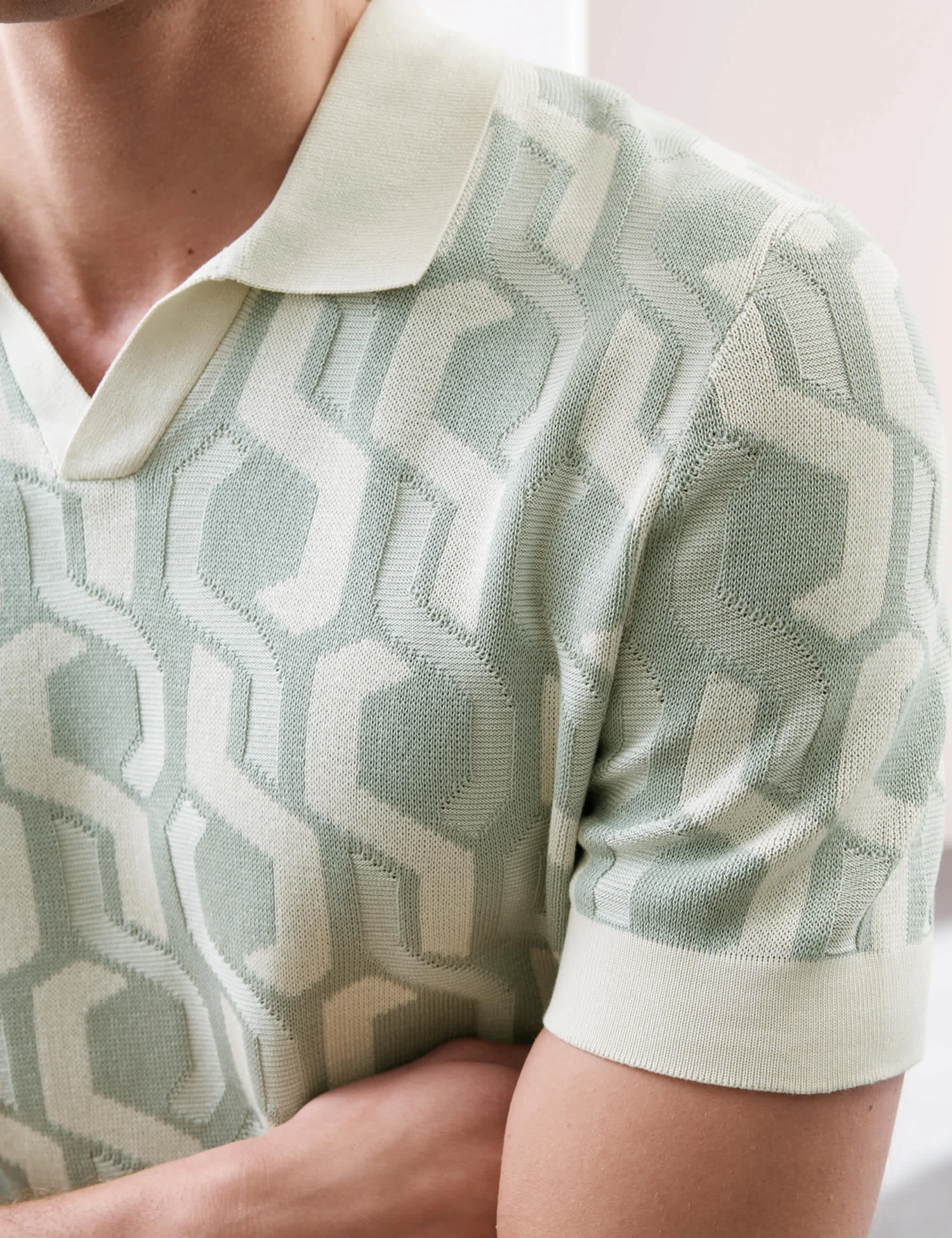 Pure Mercerised Cotton Knitted Polo Shirt 5 Pure Mercerised Cotton Knitted Polo Shirt - Image 5