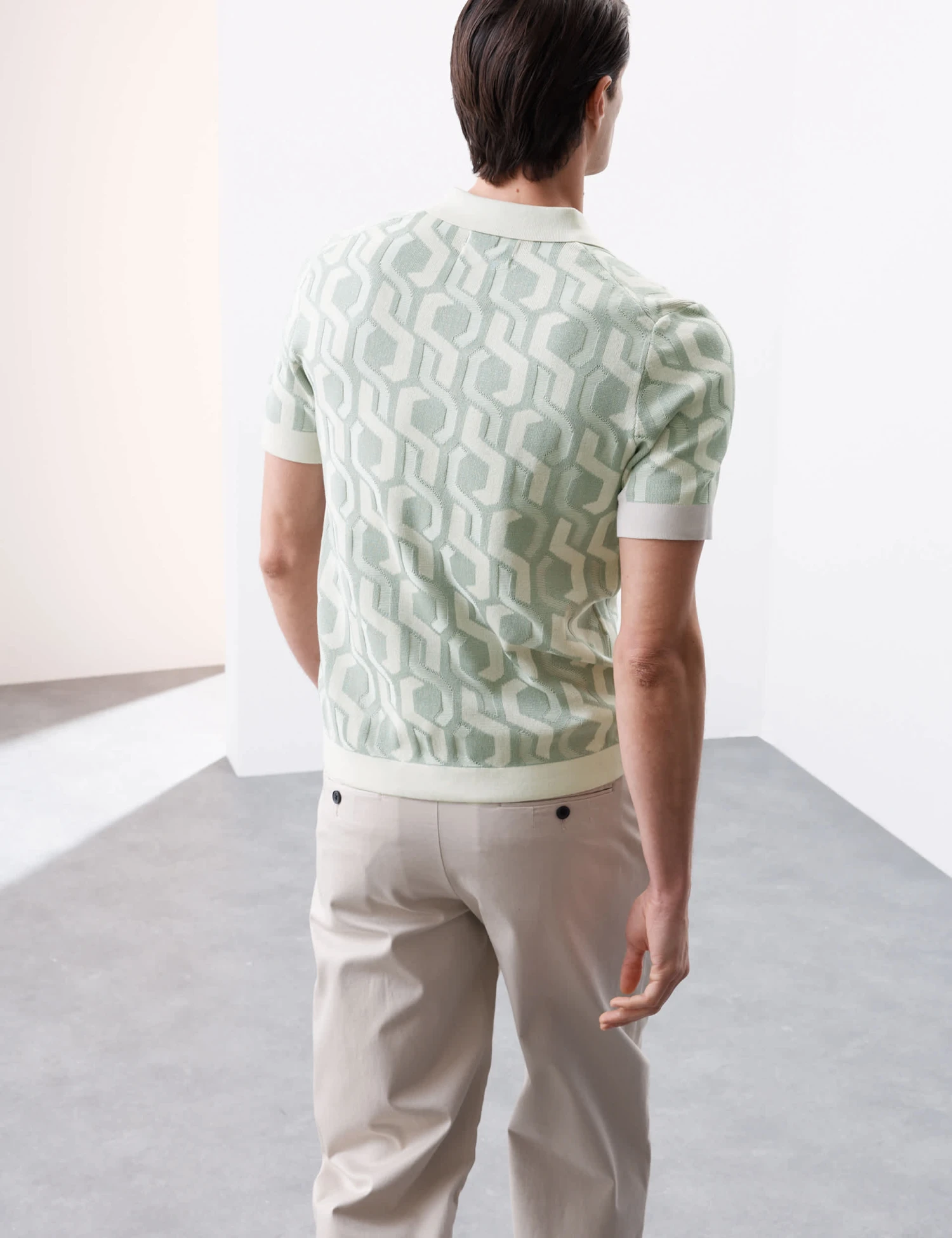 Pure Mercerised Cotton Knitted Polo Shirt 6 Pure Mercerised Cotton Knitted Polo Shirt - Image 6