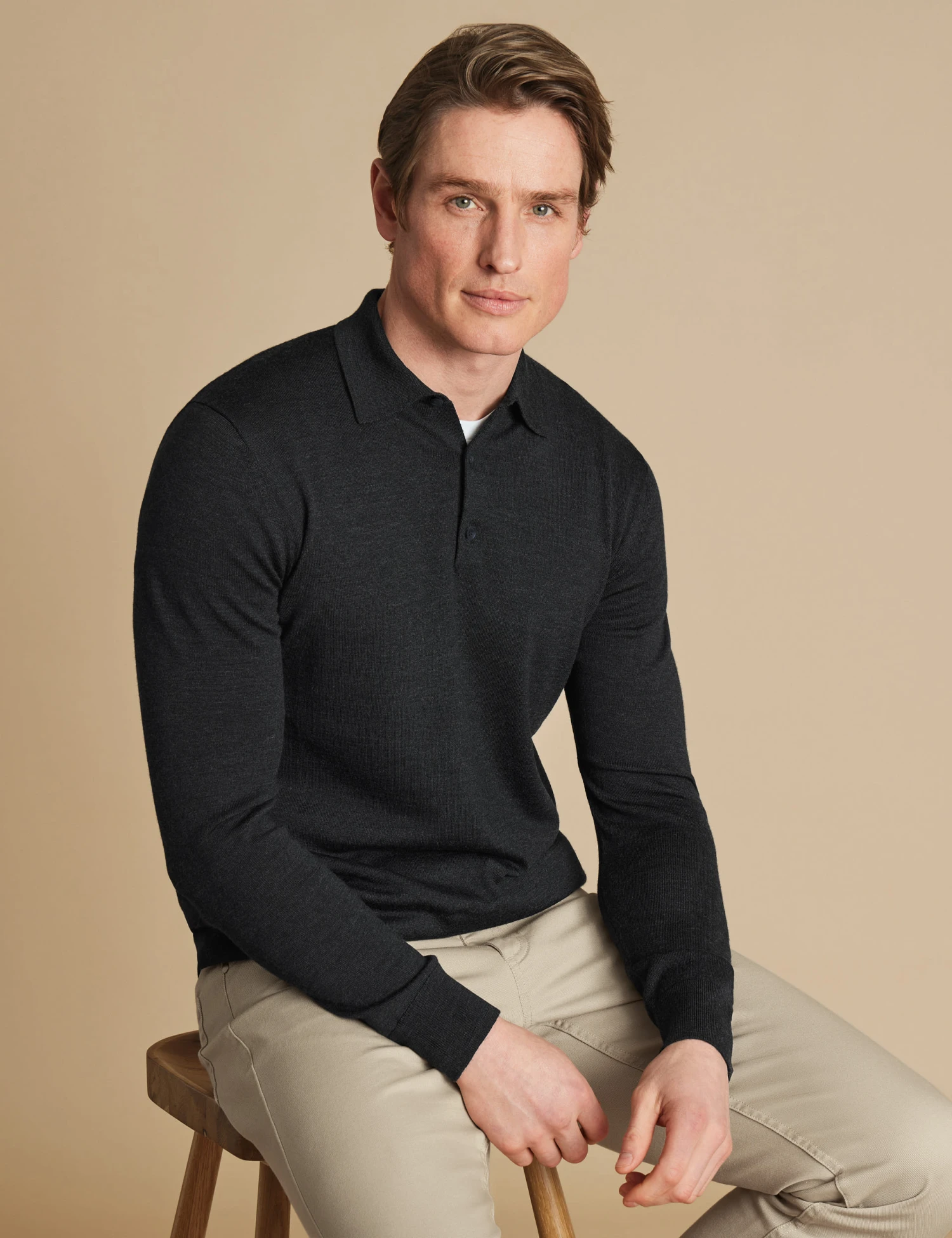 Pure Merino Wool Button Neck Jumper 4 Pure Merino Wool Button Neck Jumper - Image 4